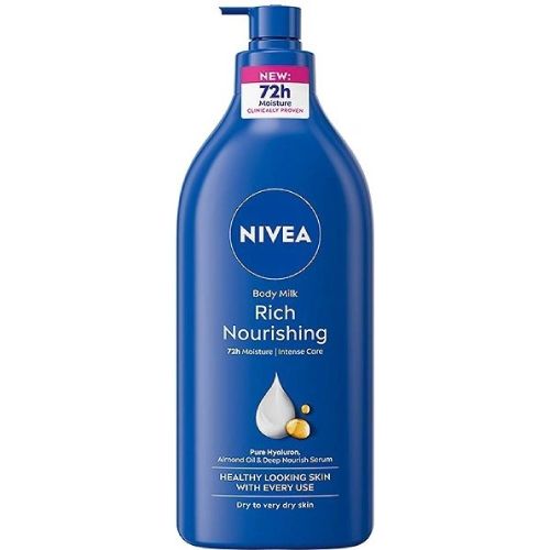 Nivea t�lov� ml�ko s pumpou Body Milk Rich Nourishing 625 ml Nivea t�lov� ml�ko s pumpou Body Milk Rich Nourishing 625 ml